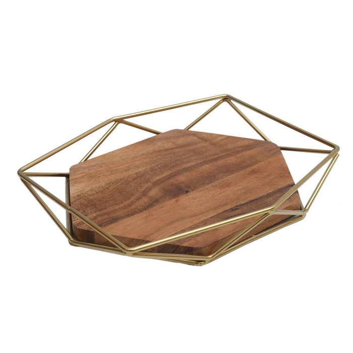 Buy Serving Platter & Tray - Hexa Wooden Tray by Maison Modern on IKIRU online store