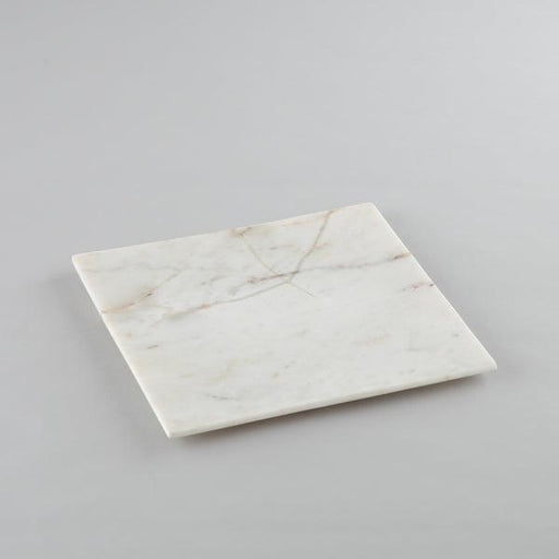 Buy Serving Platter & Tray - Off White Square Marble Tray | Serving Platter For Kitchen & Dining by Indecrafts on IKIRU online store