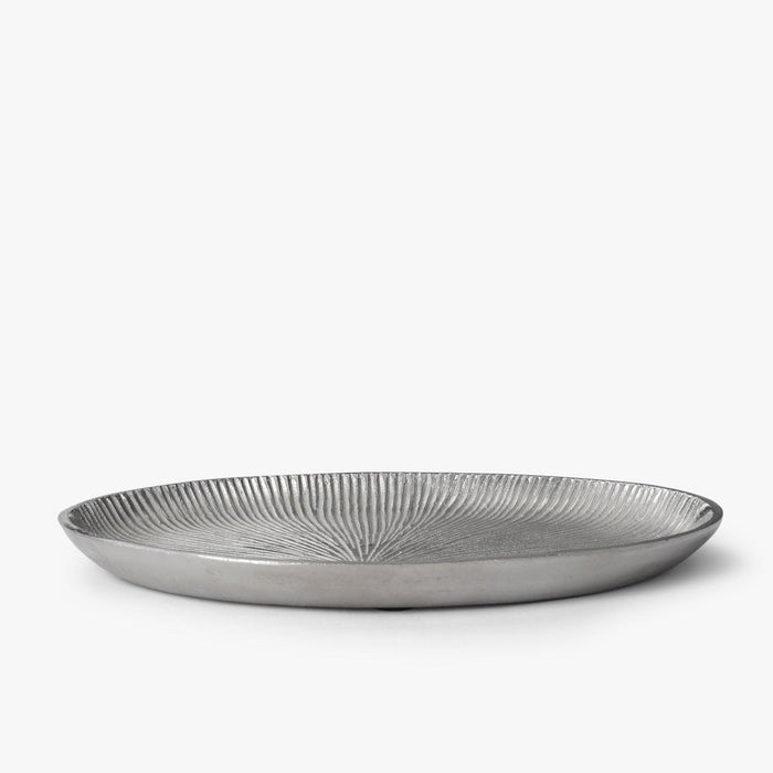 Buy Serving Platter & Tray - Silver Aluminium Round Tray | Thaali For Dining And Kitchen by Casa decor on IKIRU online store