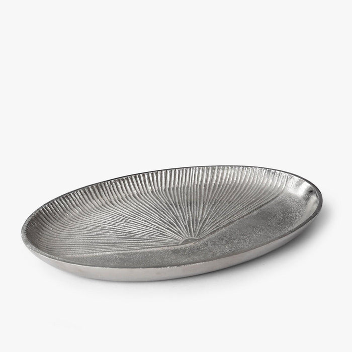 Buy Serving Platter & Tray - Silver Aluminium Round Tray | Thaali For Dining And Kitchen by Casa decor on IKIRU online store