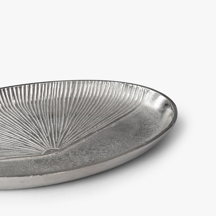 Buy Serving Platter & Tray - Silver Aluminium Round Tray | Thaali For Dining And Kitchen by Casa decor on IKIRU online store