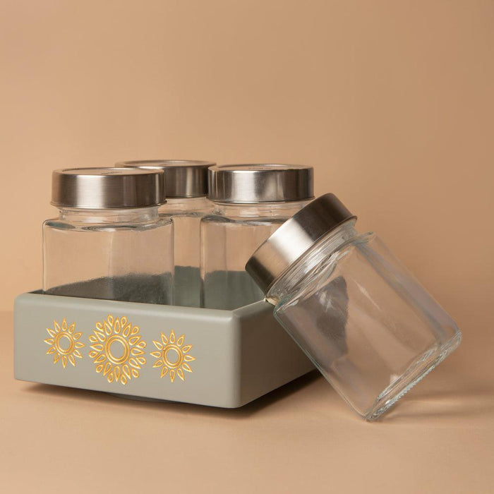 Buy Serving Platter & Tray - Stylish Rotating Jar Tray For Serving & Decor | Gifting Box by bambaiSe on IKIRU online store