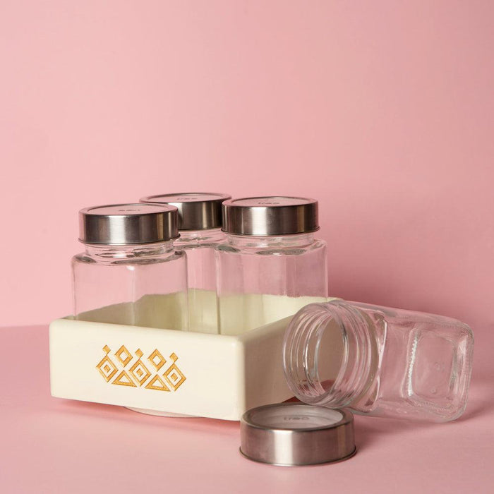 Buy Serving Platter & Tray - Stylish Rotating Jar Tray For Serving & Decor | Gifting Box by bambaiSe on IKIRU online store