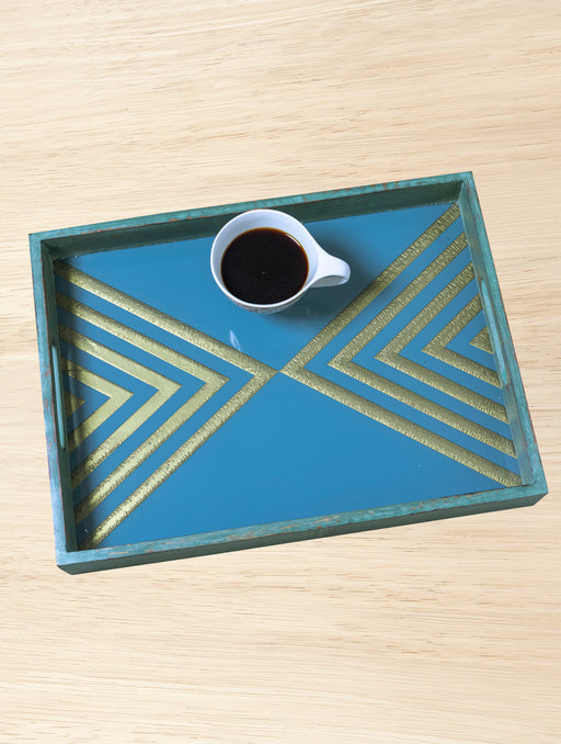 Buy Serving Trays - Distressed Wooden Serving Tray by House of Trendz on IKIRU online store