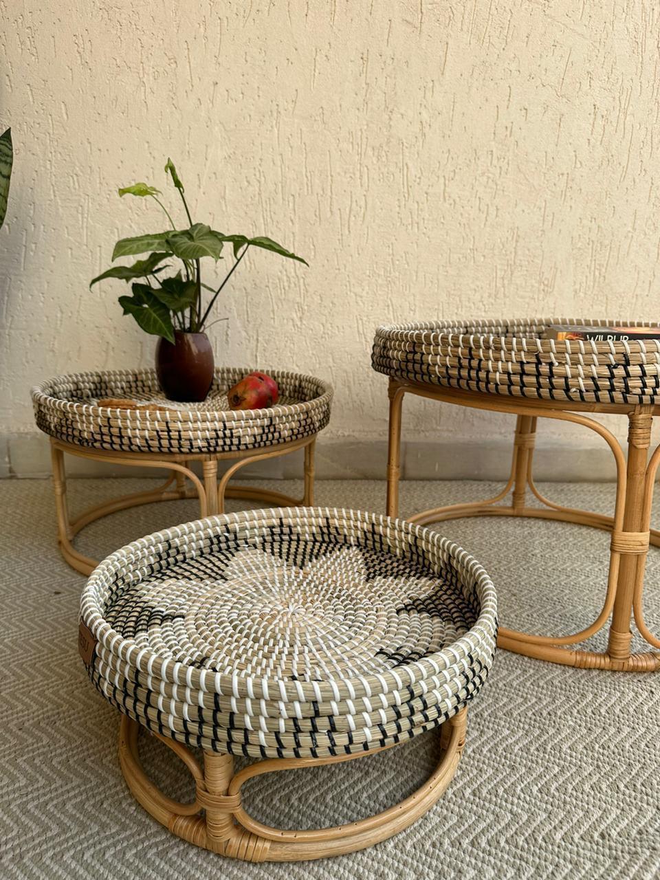 Buy Serving Trays - Stylish Detachable Multipurpose Table Tray For Serving & Storage by Tesu on IKIRU online store