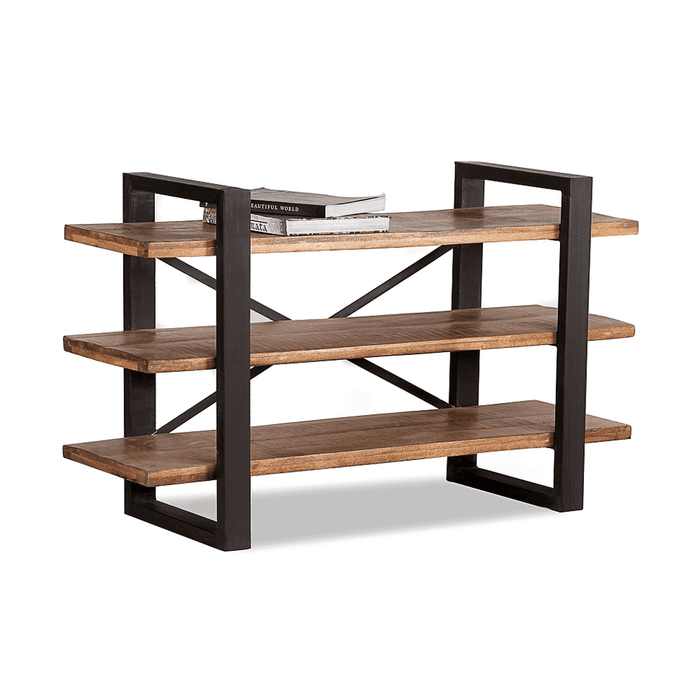 Buy Shelves & Racks - Industrial Bookshelf | Wooden Book Selves For Office by Home Glamour on IKIRU online store