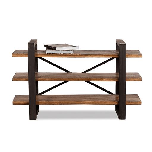 Buy Shelves & Racks - Industrial Bookshelf | Wooden Book Selves For Office by Home Glamour on IKIRU online store