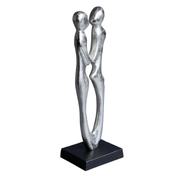 Buy Showpieces & Collectibles - Aluminium Artistic Couple Statue | Decorative Showpiece For Table Decor & Gifting by De Maison Decor on IKIRU online store