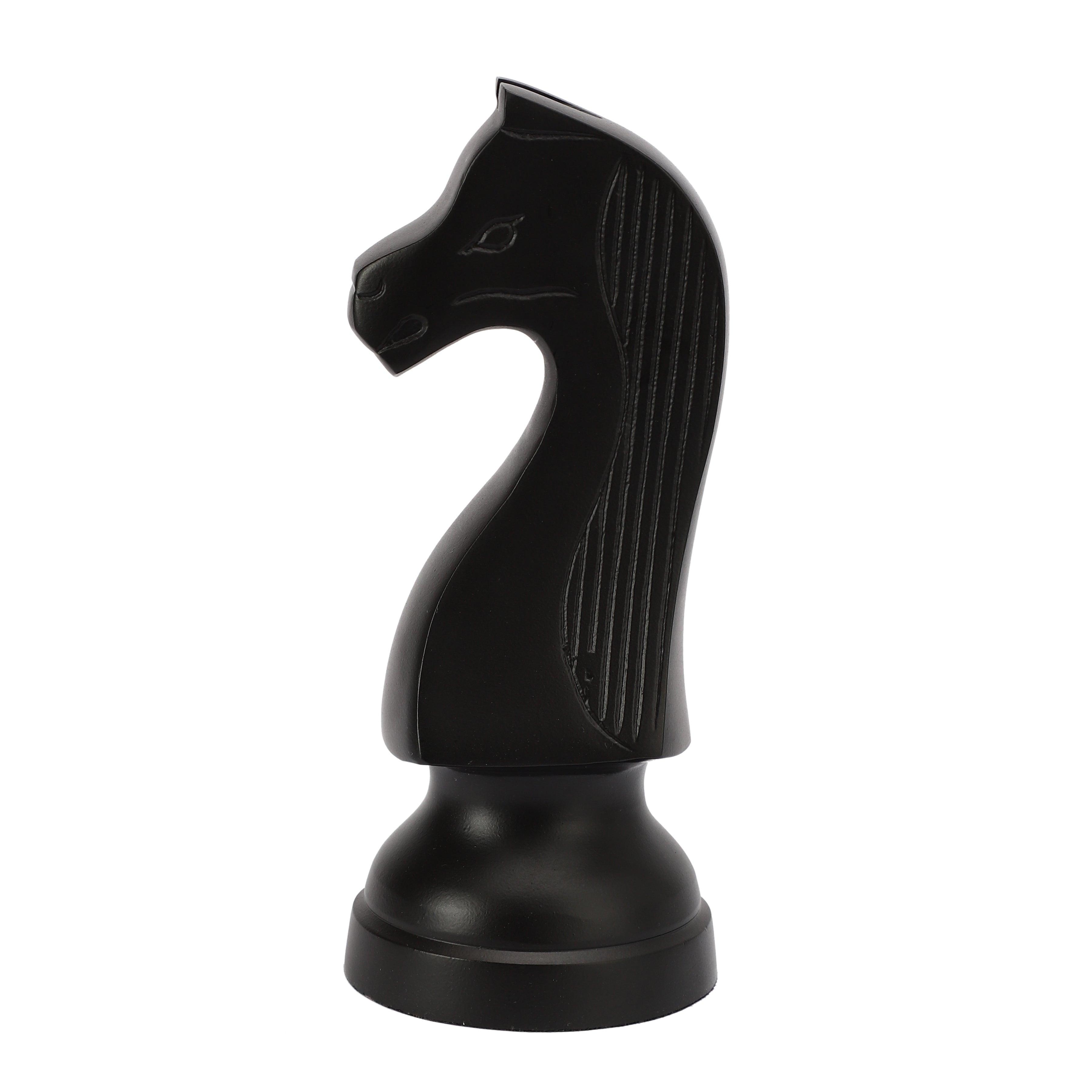 Buy Showpieces & Collectibles - Aluminium Black Chess Horse For Table Decor | Decorative Unique Gifting Showpiece by De Maison Decor on IKIRU online store