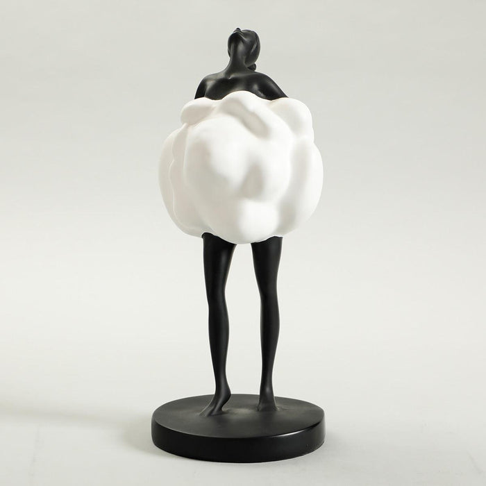 Buy Showpieces & Collectibles - Ballerina Resin White & Black Sculpture Statue | Showpiece For Tabletop & Home Decor by Home4U on IKIRU online store