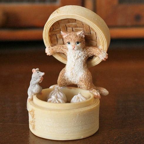 Buy Showpieces & Collectibles - Claw Ver Cat & Rat Mini Object for Table Decor | Gift Showpieces by Home4U on IKIRU online store