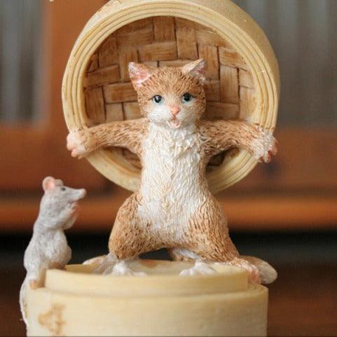 Buy Showpieces & Collectibles - Claw Ver Cat & Rat Mini Object for Table Decor | Gift Showpieces by Home4U on IKIRU online store