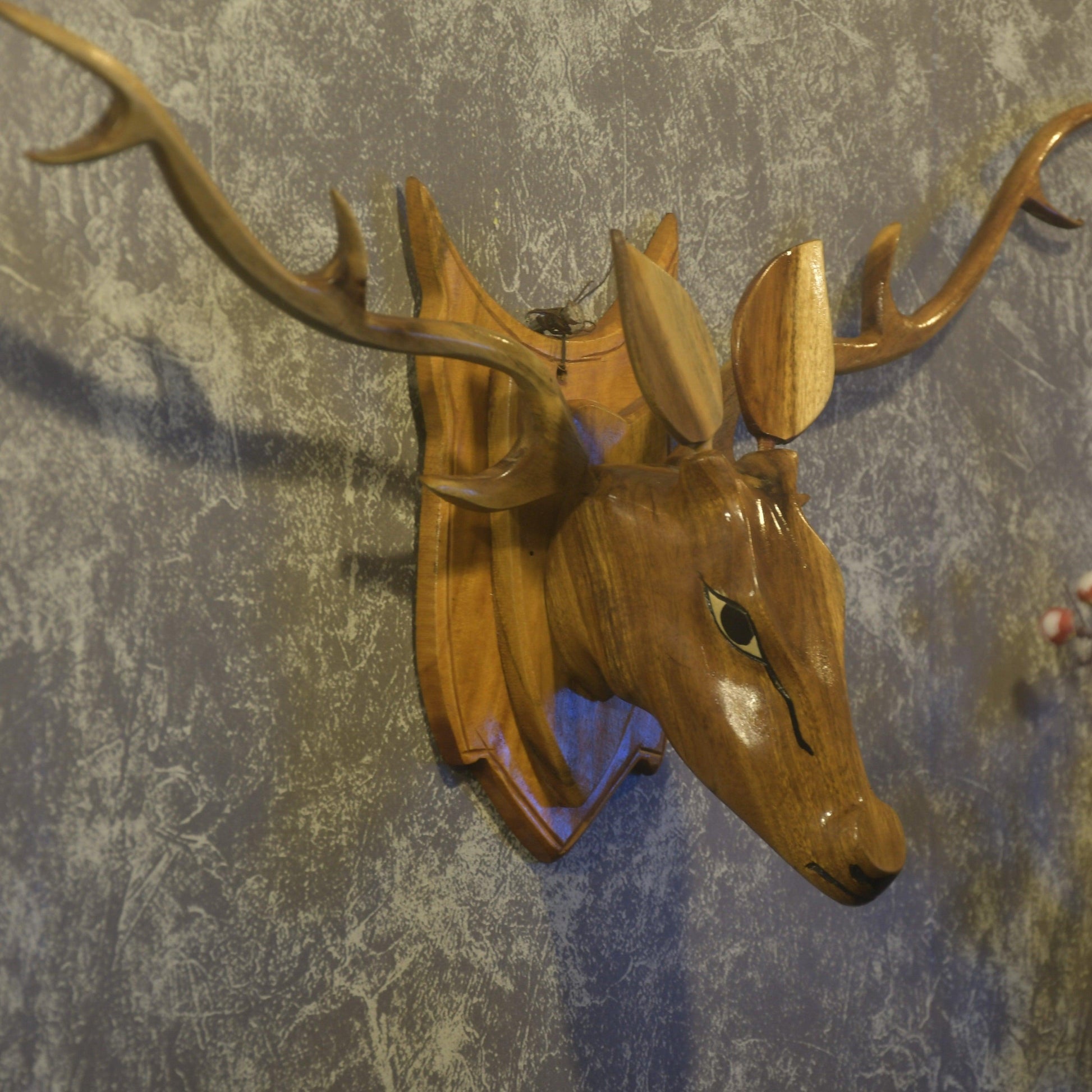 Buy Showpieces & Collectibles - Decorative Wooden Deer Head For Wall Decor by Sowpeace on IKIRU online store