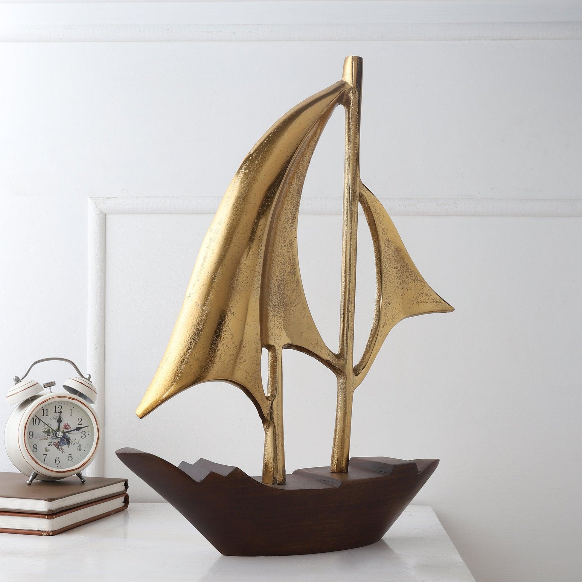 Buy Showpieces & Collectibles - Dream Boat Large Raw Decorative Showpiece For Table Decor & Gifting by De Maison Decor on IKIRU online store