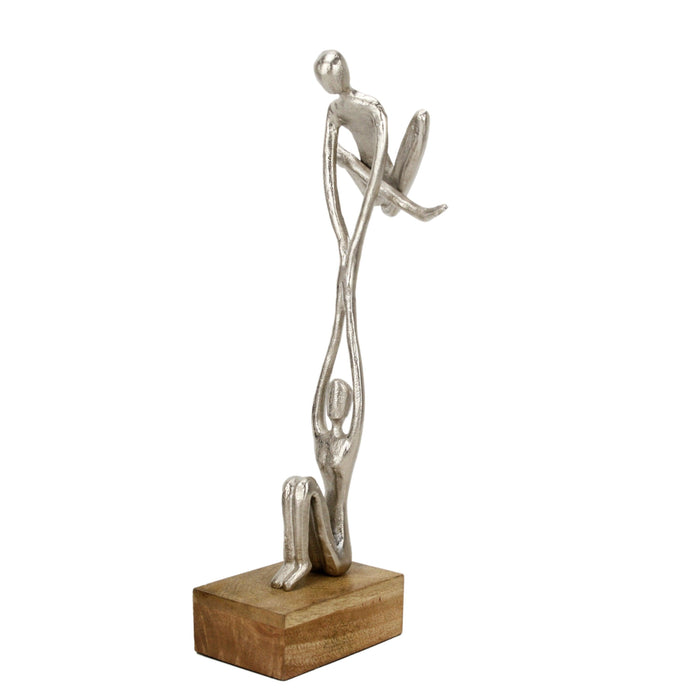 Buy Showpieces & Collectibles - Dual Silver Human Figurine for Home Decor | Statue Idol Sculpture by Maison Modern on IKIRU online store