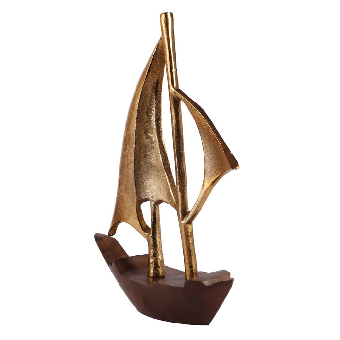 Buy Showpieces & Collectibles - Handcrafted Nautical Sailing Boat | Wooden Boat For Home Decor by De Maison Decor on IKIRU online store
