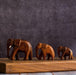 Buy Showpieces & Collectibles - Handmade Wooden Elephant Showpiece Descending Set Of 3 For Table Decor by Sowpeace on IKIRU online store
