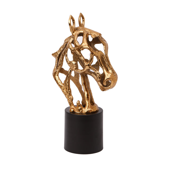 Horse Statue | Golden Horse Stallion For Home And Office Decoration