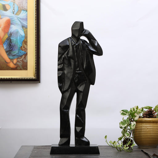 Buy Showpieces & Collectibles - Sebastian Metal Wall Sculpture| Man Statue for Home Decor by De Maison Decor on IKIRU online store
