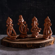 Buy Showpieces & Collectibles - Terracotta Tribal Figurine - Set of 4 by Sowpeace on IKIRU online store