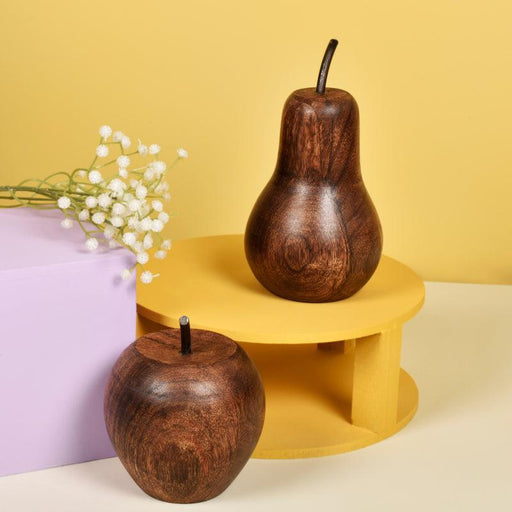 Buy Showpieces & Collectibles - Wooden Pear and Apple | Decorative Gifting Items by Manor House on IKIRU online store