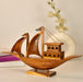 Buy Showpieces & Collectibles - Wooden Sailing House Boat Showpiece | Handcrafted Ship Artefact For Decor by Sowpeace on IKIRU online store