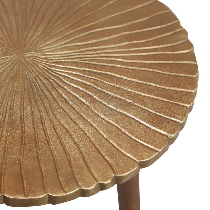 Buy Side Table - Antique Brass Finish Table with Three Legs by Manor House on IKIRU online store