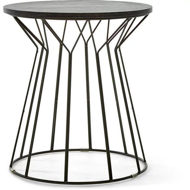 Buy Side Table - Aria Black Curved Side Table | Tea Table for Home Decor by Handicrafts Town on IKIRU online store