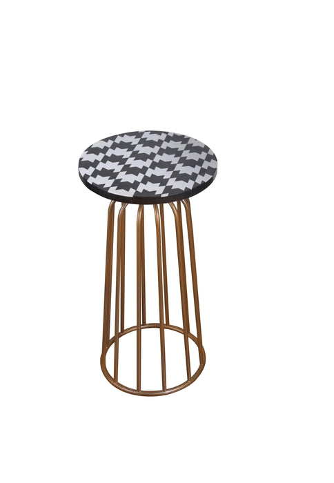 Buy Side Table - Black & White Modern Side Table | Metal & Wood End Table Set of 2 For Home & Living Room by House of Trendz on IKIRU online store