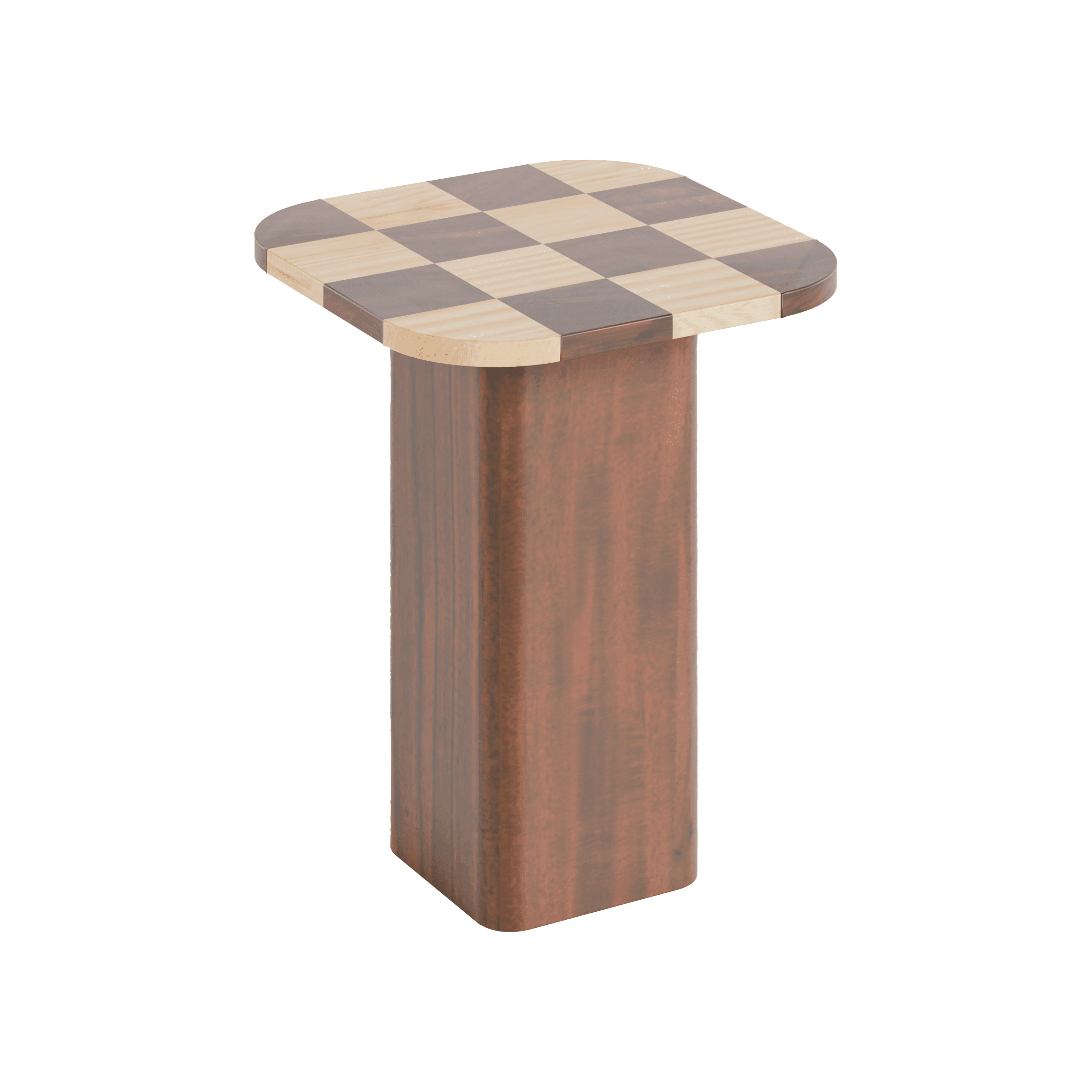 Buy Side Table - Chess Side Table for Living Room | Wooden Cocktail Table by Artisan Manor on IKIRU online store