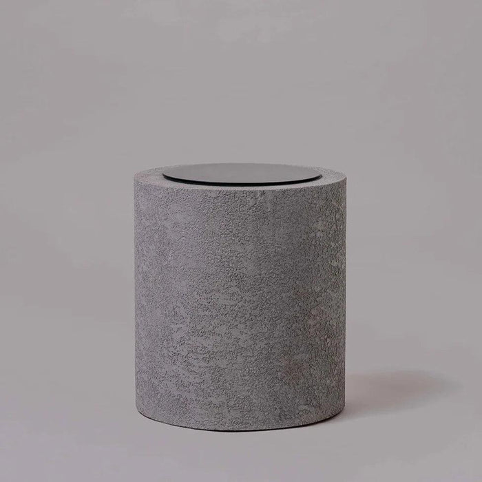 Buy Side Table - Concrete Cylinder Base Sidetable | Tea Table for Home by Objectry on IKIRU online store