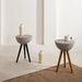 Buy Side Table - Dome Tripod Side Table | Bedside Furniture for Bedroom by Objectry on IKIRU online store