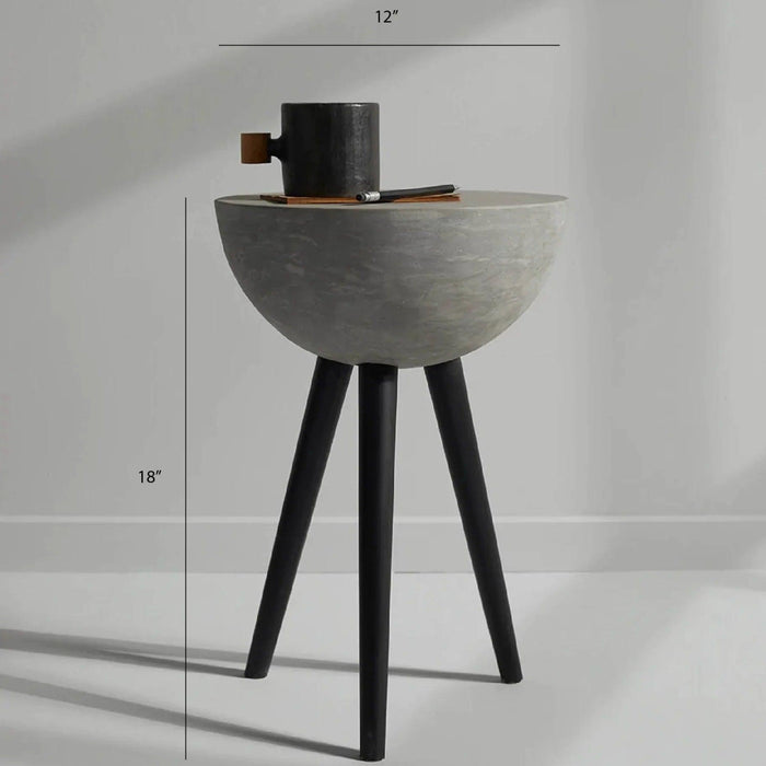 Buy Side Table - Dome Tripod Side Table | Bedside Furniture for Bedroom by Objectry on IKIRU online store