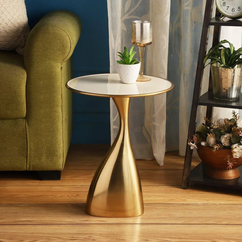 Ernest Modern Sofa Side Table | Decorative End Table for Living Room & Bedroom | Corner Table