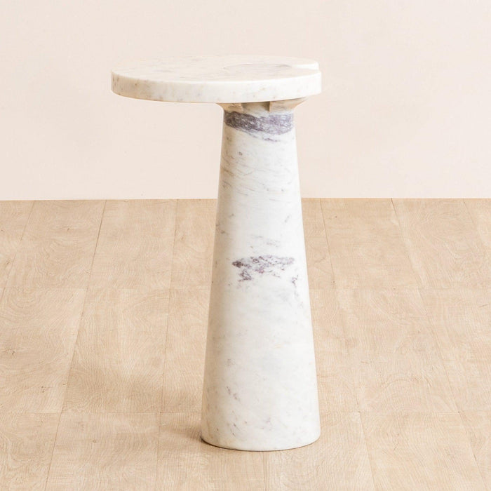 Buy Side Table - Fior Side Table | Marble End Table for Bedroom by Orange Tree on IKIRU online store