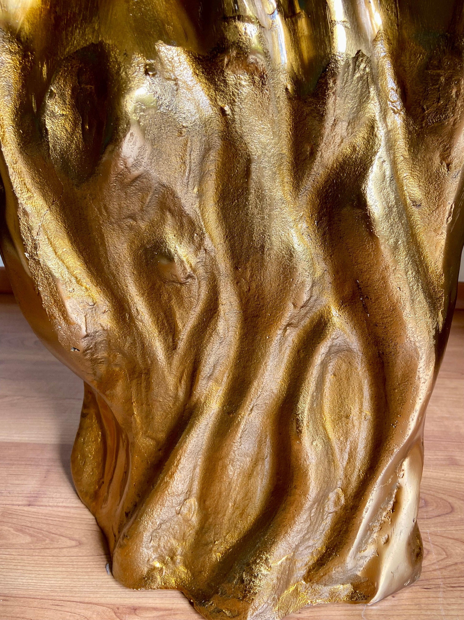 Buy Side Table - Golden Aluminium Tree Log End Table | Decorative Side Table For Home & Living Room by House of Trendz on IKIRU online store
