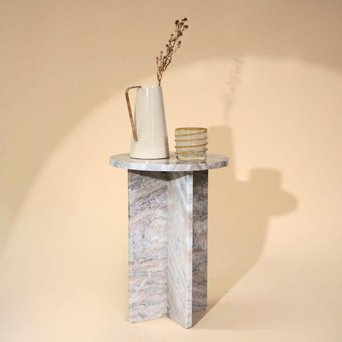 Buy Side Table - Jupiter Marble Table by Muun Home on IKIRU online store