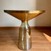 Buy Side Table - Lustrous Green & Golden Glass Bell Side Table | Coffee Table For Home & Living Room by House of Trendz on IKIRU online store