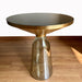 Buy Side Table - Lustrous Green & Golden Glass Bell Side Table | Coffee Table For Home & Living Room by House of Trendz on IKIRU online store