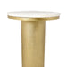 Buy Side Table - Minimalistic Accent Side Table Gold Finish 19 inches Tall by Manor House on IKIRU online store