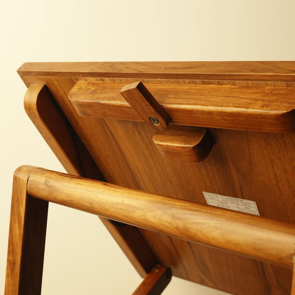 Buy Side Table - Modern Gold Square Folding Table For Home & Balcony by bambaiSe on IKIRU online store