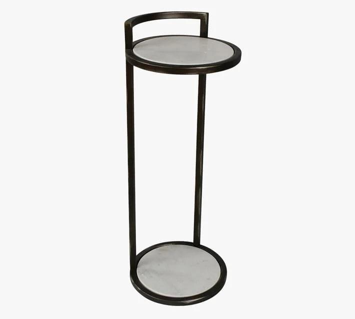 Buy Side Table - Round Marble Cocktail Table | Drink Table & Barware by Handicrafts Town on IKIRU online store