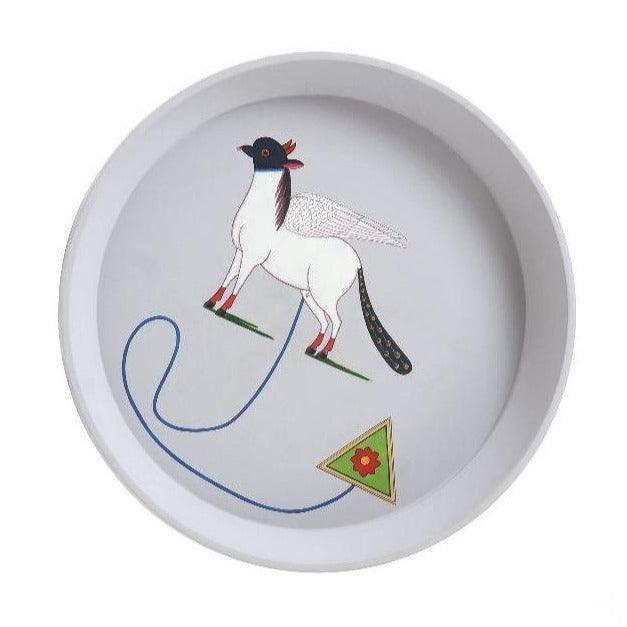 Buy Side Table Selective Edition - Kalam Table – ‘Kamdhenu and the Sacred Triangle by Anantaya on IKIRU online store