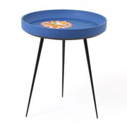 Buy Side Table Selective Edition - Kalam Table - ‘The Egret on Rainbow Lotus Yantra by Anantaya on IKIRU online store