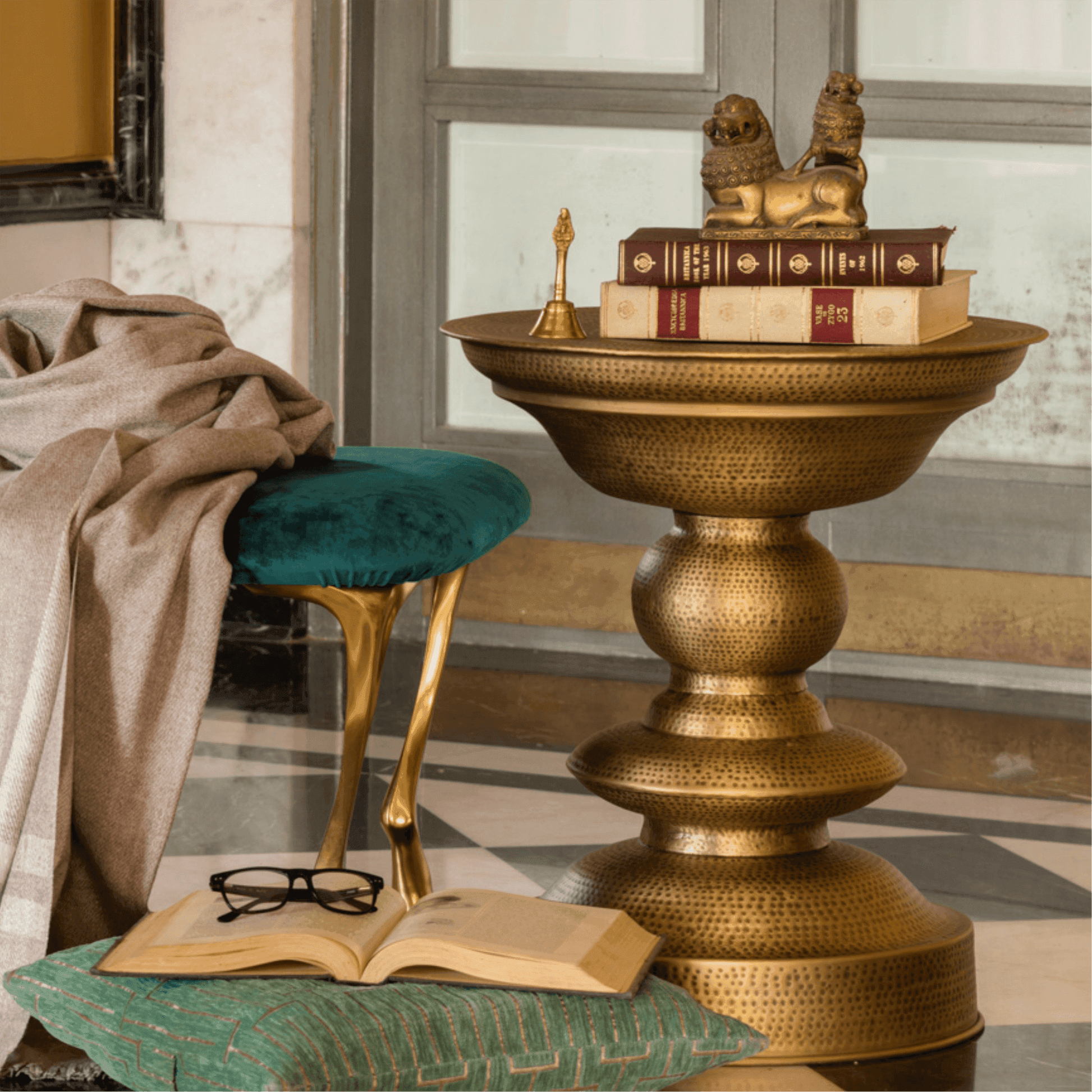 Buy Side Table Selective Edition - Kalash Side Table by Anantaya on IKIRU online store