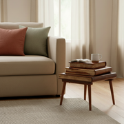 Square Sheesham Wood Book Style Side Table | Small Table  For Living Room