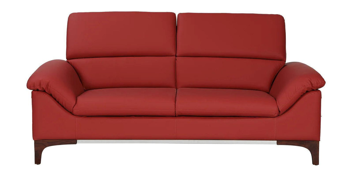 Buy Sofas - Barrio Genuine Leather Mid Century Modern Sofa by Furnitech on IKIRU online store