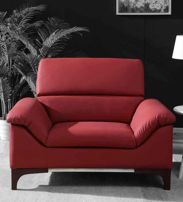 Buy Sofas - Barrio Genuine Leather Mid Century Modern Sofa by Furnitech on IKIRU online store