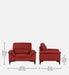 Buy Sofas - Barrio Genuine Leather Mid Century Modern Sofa by Furnitech on IKIRU online store