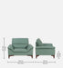 Buy Sofas - Barrio Genuine Leather Mid Century Modern Sofa by Furnitech on IKIRU online store